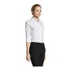 Effect Damen-Stretchbluse weiss | M