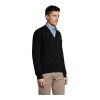 Golden Herren-Strickjacke mit V-Ausschnitt schwarz | L