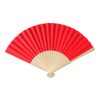 Handfächer aus Bambus Elio Rot | ohne Werbeanbringung | Nicht verfügbar | Nicht verfügbar