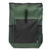 rPET-Polyester (600D) Rolltop-Rucksack Yani Schwarz | ohne Werbeanbringung | Nicht verfügbar | Nicht verfügbar