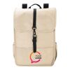 RPET Polyester (300D) Rucksack mit Lasche Lyric beige | ohne Werbeanbringung | Nicht verfügbar | Nicht verfügbar
