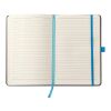 Notizbuch 'Regenbogen' aus Kunststoff Hellblau