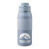 Doppelwandige Edelstahl-Trinkflasche 800 ml Katie Blau
