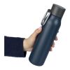 Trinkflasche aus recyceltem Edelstahl (600 ml) Cassian Blau