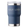Recycelter Edelstahl-Reisebecher (350 ml) Ayen Grau