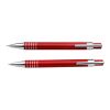Schreibset 'Colour-Line' aus Aluminium/Metall Rot
