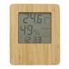 Wetterstation aus Bambus hellbraun