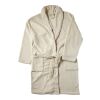 Fleece-Bademantel 'Wellness' beige | ohne Werbeanbringung | Nicht verfügbar | Nicht verfügbar