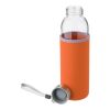 Glasflasche "Neo" (500ml) mit Neoprenhülle Grau | ohne Werbeanbringung | Nicht verfügbar | Nicht verfügbar