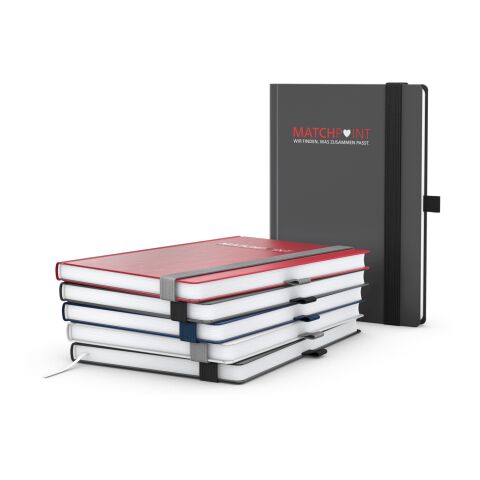 Notizbuch Vision-Book White Bestseller inkl. Siebdruck-Digital Anthrazit | A5 | ohne Werbeanbringung