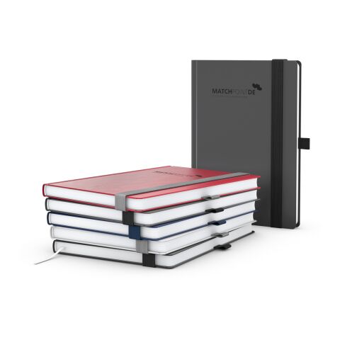 Notizbuch Vision-Book White Bestseller inkl. Prägung Anthrazit-gold | A5 | ohne Werbeanbringung | Gold