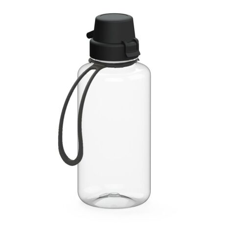 Trinkflasche &quot;School&quot;, 700 ml, inkl. Strap transparent | ohne Werbeanbringung | Nicht verfügbar | Nicht verfügbar