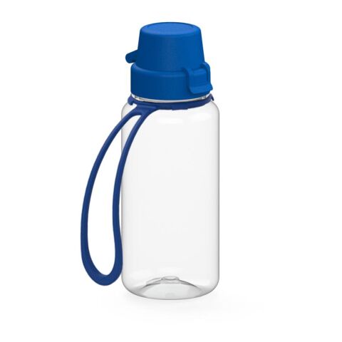 Trinkflasche &quot;School&quot;, 400 ml, inkl. Strap transparent | ohne Werbeanbringung | Nicht verfügbar | Nicht verfügbar