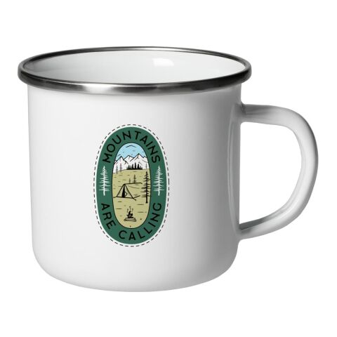 Emaille-Becher &quot;Cozy&quot; 300 ml, Subli weiß | ohne Werbeanbringung | Nicht verfügbar | Nicht verfügbar