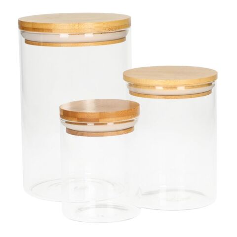 Glasbehälter &quot;Bamboo&quot;, 1,6 l transparent | ohne Werbeanbringung | Nicht verfügbar | Nicht verfügbar