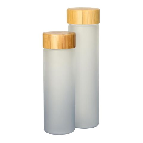 Glasflasche &quot;Frosted&quot; 0,55 l grau | ohne Werbeanbringung | Nicht verfügbar | Nicht verfügbar