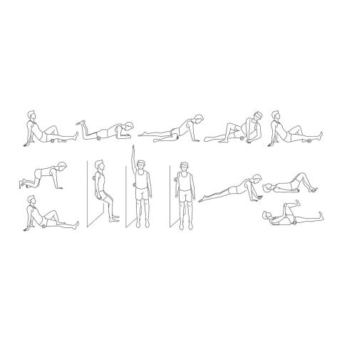 Faszienrolle "Flexibility" schwarz | ohne Werbeanbringung | Nicht verfügbar | Nicht verfügbar