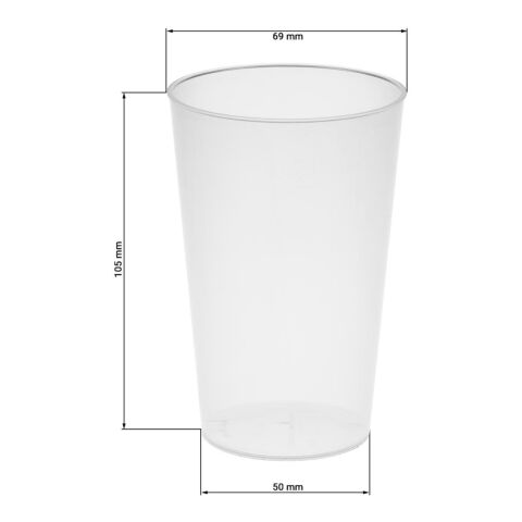 Trinkbecher &quot;Vital&quot;, 200 ml transparent milchig | ohne Werbeanbringung | Nicht verfügbar | Nicht verfügbar