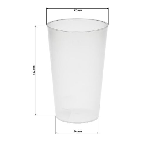 Trinkbecher &quot;Vital&quot;, 300 ml transparent milchig | ohne Werbeanbringung | Nicht verfügbar | Nicht verfügbar