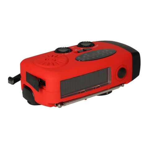 Kurbelradio mit Taschenlampe "Volt" schwarz