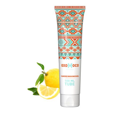 100 ml Tube - Handreinigungsgel (alk.) - FullbodyPrint Weiß | ohne Werbeanbringung