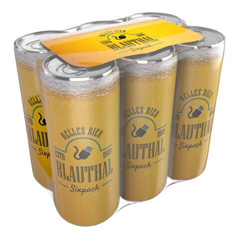 Bier, Sixpack ohne Werbeanbringung | Folienetikett (Fullbody)