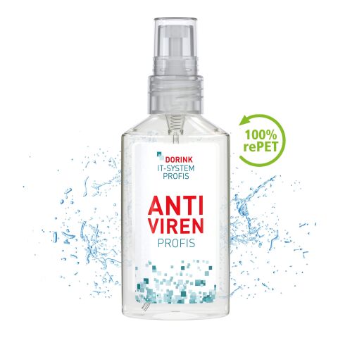 50 ml Spray - Hände-Desinfektionsspray (DIN EN 1500) - Body Label Transparent | ohne Werbeanbringung