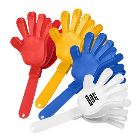 Klapper "Hand", einfarbig weiß | ohne Werbeanbringung | Nicht verfügbar | Nicht verfügbar