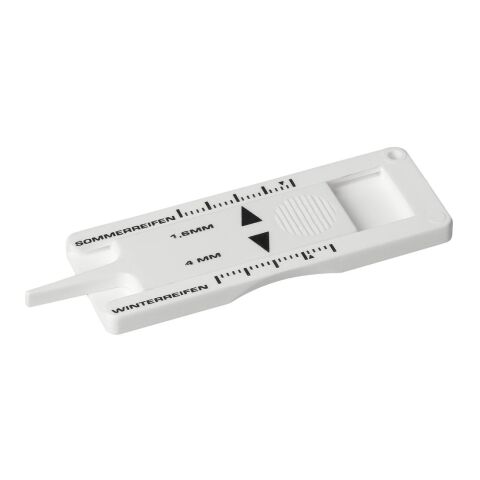 Schlüsselanhänger &quot;Reifenprofilmesser&quot; weiß | ohne Werbeanbringung | Nicht verfügbar | Nicht verfügbar