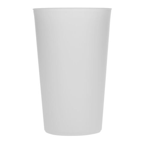 Trinkbecher &quot;Mehrweg&quot; 0,4 l transparent milchig | ohne Werbeanbringung | Nicht verfügbar | Nicht verfügbar