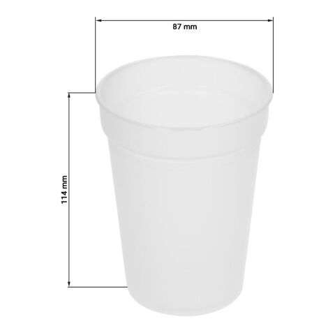 Trinkbecher &quot;Pfand&quot; 0,3 l weiß | ohne Werbeanbringung | Nicht verfügbar | Nicht verfügbar