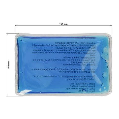 Kühl-/Wärmekissen &quot;Fresh&quot;, klein transluzent blau | ohne Werbeanbringung | Nicht verfügbar | Nicht verfügbar