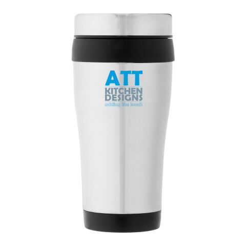 Elwood 410 ml Isolierbecher Standard | silber-schwarz | ohne Werbeanbringung | Nicht verfügbar | Nicht verfügbar