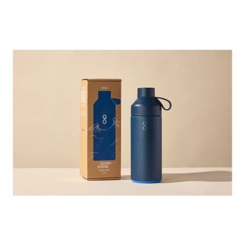 Big Ocean Bottle 1 L vakuumisolierte Flasche Standard | Ocean Blue2 | ohne Werbeanbringung | Nicht verfügbar | Nicht verfügbar