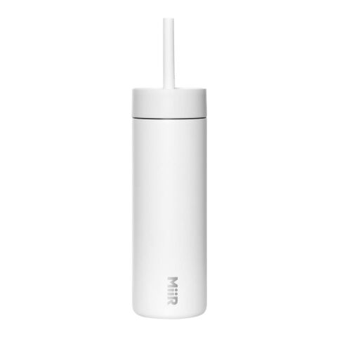MiiR Sipper 473 ml Trinkflasche mit Trinkhalm weiss
