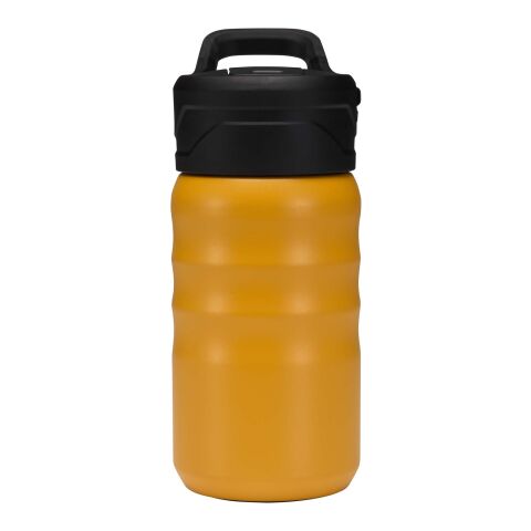 Knox 350 ml RCS Trinkflasche aus recyceltem, doppelwandigem Edelstahl mit Klappstrohhalm gelb