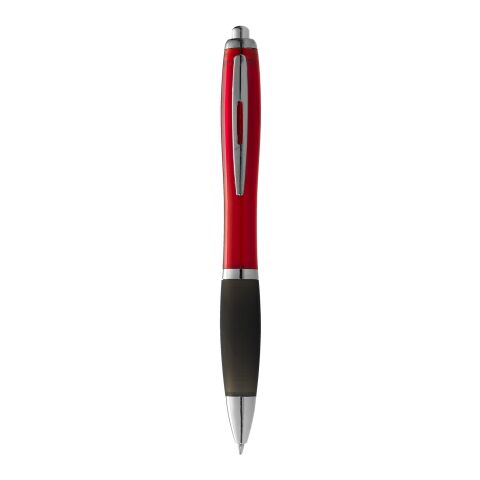 Nash Kugelschreiber farbig mit Softtouch Priority | rot-schwarz | Digitaldruck | Schaft gesamte Länge | 60 mm x 8 mm