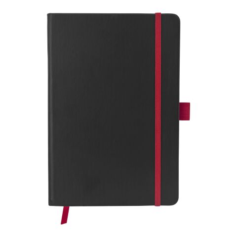Colour-Edge A5 Hard Cover Notizbuch Standard | schwarz-rot | ohne Werbeanbringung | Nicht verfügbar | Nicht verfügbar