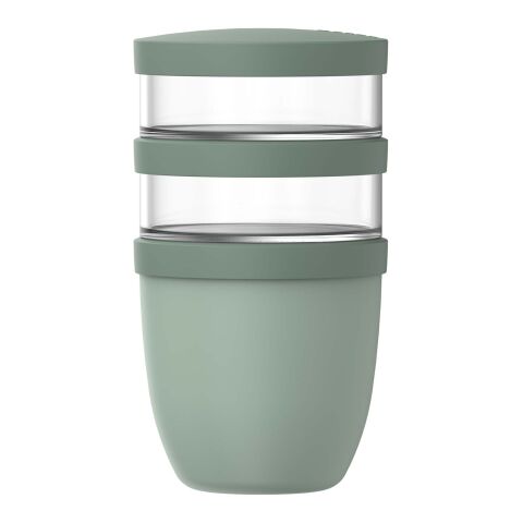 Mepal Ellipse Dreiteiliger, 500 ml + 2 x 200 ml isolierter Lunchpot Standard | salbei | ohne Werbeanbringung | Nicht verfügbar | Nicht verfügbar