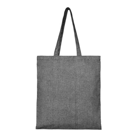 Pheebs Tragetasche aus recycelter Baumwolle, 210 g/m² Standard | heather schwarz | Nicht verfügbar | ohne Werbeanbringung | Nicht verfügbar | Nicht verfügbar | Nicht verfügbar