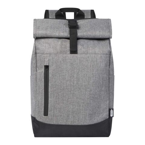Hoss 15,6&quot; Rolltop Laptop-Rucksack Standard | heather grau-schwarz | ohne Werbeanbringung | Nicht verfügbar | Nicht verfügbar | Nicht verfügbar