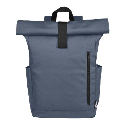 Byron 15,6" GRS Recycled PET Roll-Top Rucksack 18 L Standard | Hale Blue | ohne Werbeanbringung | Nicht verfügbar | Nicht verfügbar | Nicht verfügbar