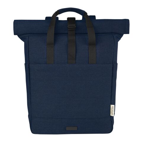 Joey 15&quot; GRS Rolltop Laptop-Rucksack aus recyceltem Canvas 15 L Standard | navy | ohne Werbeanbringung | Nicht verfügbar | Nicht verfügbar | Nicht verfügbar