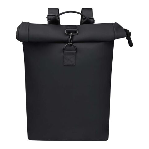 Turner 15,6" GRS-recycelter Rolltop Laptop-Rucksack 12 L Standard | schwarz | ohne Werbeanbringung | Nicht verfügbar | Nicht verfügbar