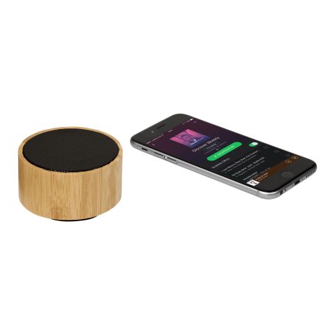Cosmos Bluetooth® Lautsprecher aus Bambus Standard | natur-schwarz | ohne Werbeanbringung | Nicht verfügbar | Nicht verfügbar