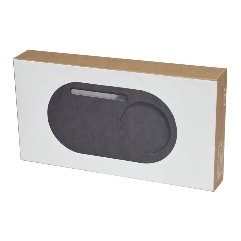 Klip kabelloser 5 W Schreibtisch Organizer mit Ladefunktion Standard | schwarz | ohne Werbeanbringung | Nicht verfügbar | Nicht verfügbar