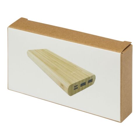 Tulda 10.000 mAh Powerbank aus Bambus Standard | natur | ohne Werbeanbringung | Nicht verfügbar | Nicht verfügbar