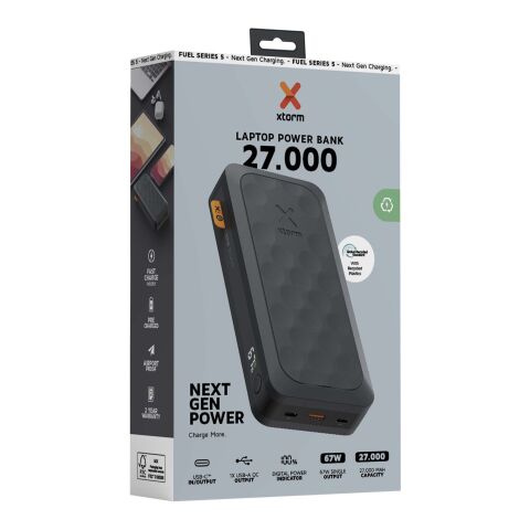 Xtorm FS5271 Fuel-Serie 27.000 mAh 67 W Powerbank Standard | transparent schwarz | ohne Werbeanbringung | Nicht verfügbar | Nicht verfügbar