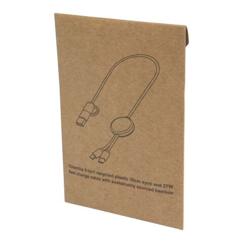 Citala 30 cm 5-in-1 Kabel aus recyceltem Kunststoff für Datenübertragung und 27W Schnellladung Standard | Brick | ohne Werbeanbringung | Nicht verfügbar | Nicht verfügbar