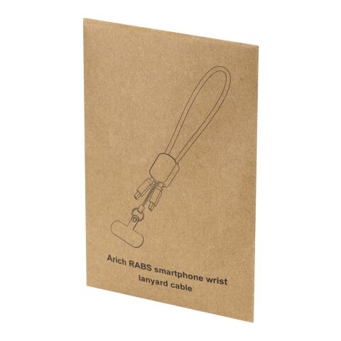 Arich RCS-Handschlaufe aus recyceltem Material mit integriertem 20-W-Ladekabel (Typ C) schwarz